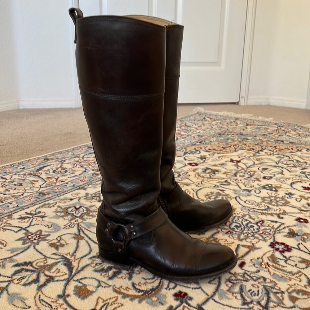 Frye Melissa Harness Riding Boots size 7